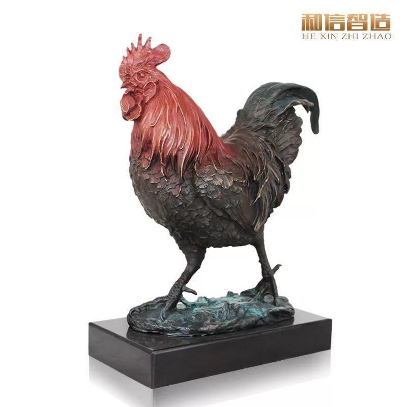廠家直供銅雕產(chǎn)品新年銅工藝品擺件大公雞生肖吉祥旺財(cái)起鳴圖片_高清圖-深圳市和信智造裝飾品-搜了網(wǎng)
